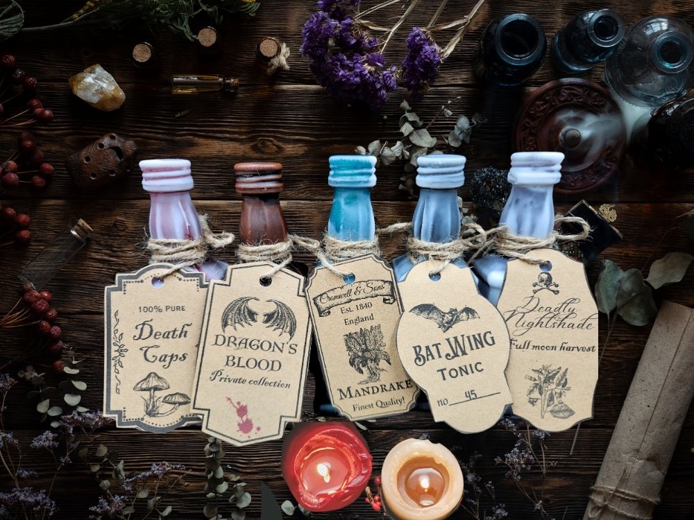 Potion Bottle Soaps, Handcrafted 65g Multiple varietis and fragrances