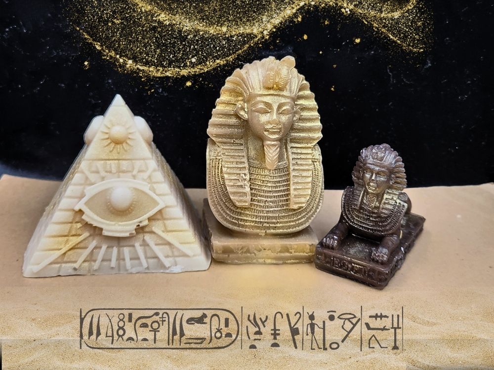 Ancient Egypt Soap Giftbox, Honey, Cinnamon, Sandalwood Fragrances, Handcrafted.