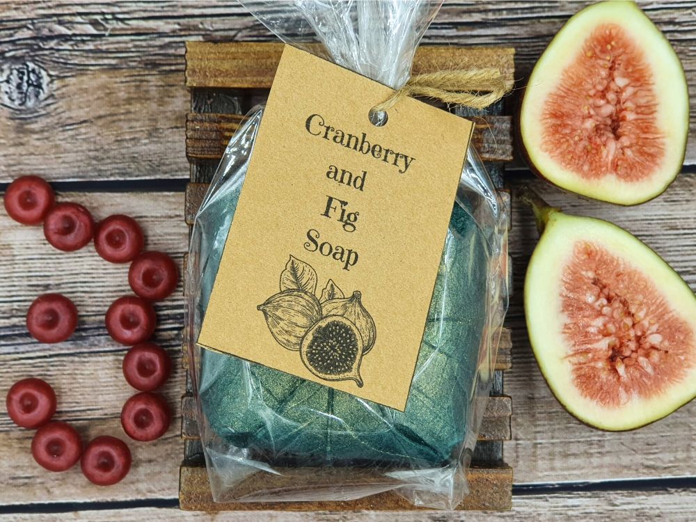 Folded Leaves Soap, Cranberry and Fig Fragrance