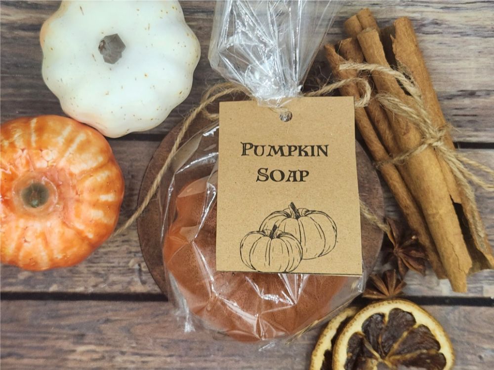 Pumpkin Glycerin Soap , Pumpkin Spice Fragrance , 120g
