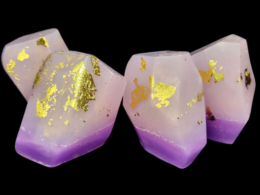 Gemstone Glycerin Soap- Patchouli, Vanilla and Sandalwood