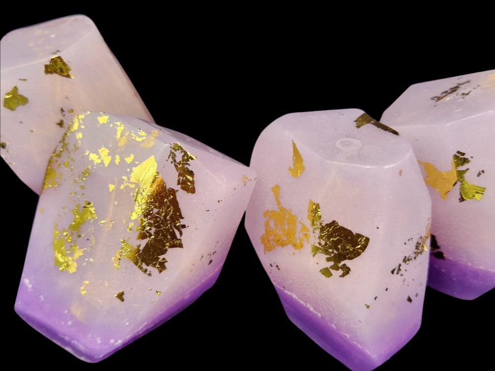 Gemstone Glycerin Soap- Patchouli, Vanilla and Sandalwood