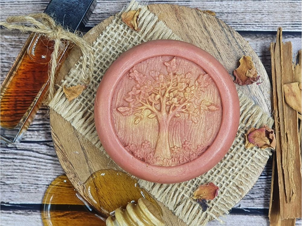 Sandalwood and Honey Tree of Life Glycerin Soaps