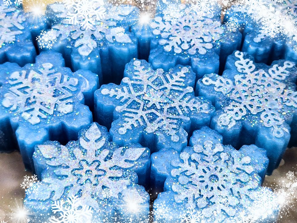 Snowflake Glycerin Soap, Sparkling Sugar Fairy Fragrance 75g