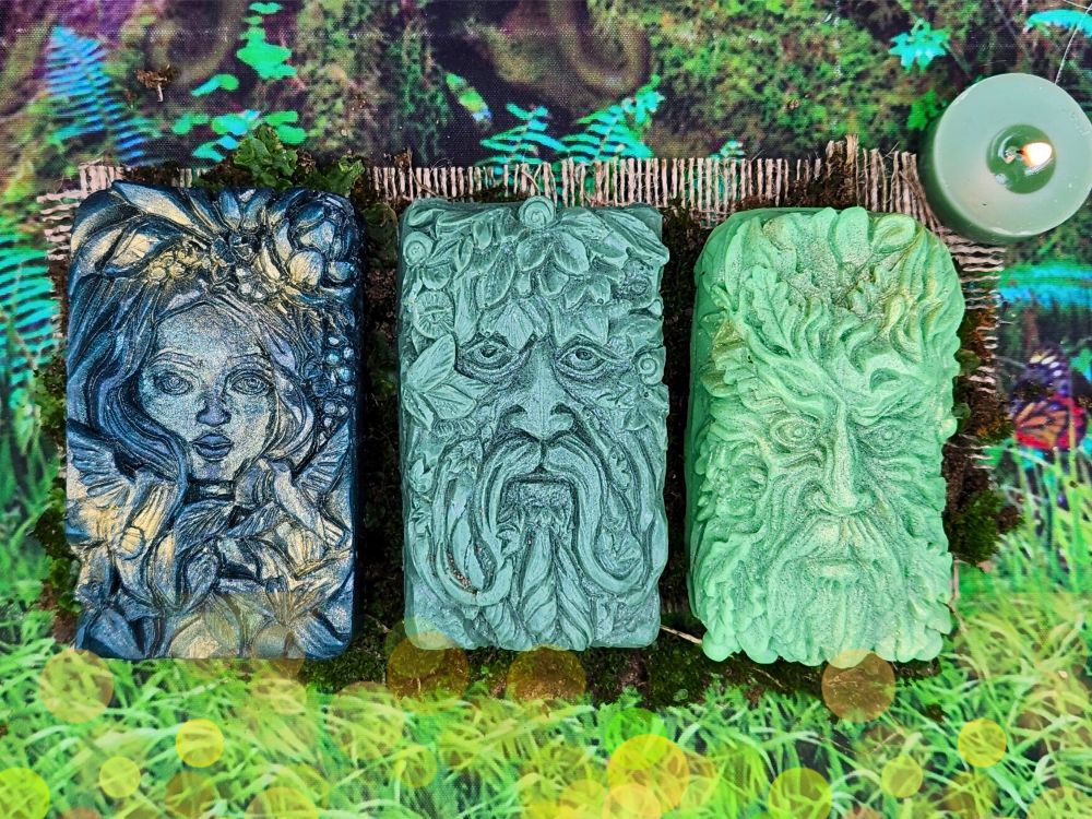 The Greenman/Greenwoman Glycerin Soaps