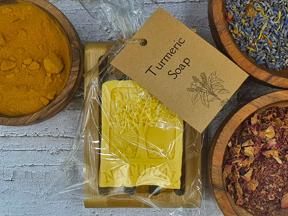 Turmeric Glycerin Soap, with essential oils