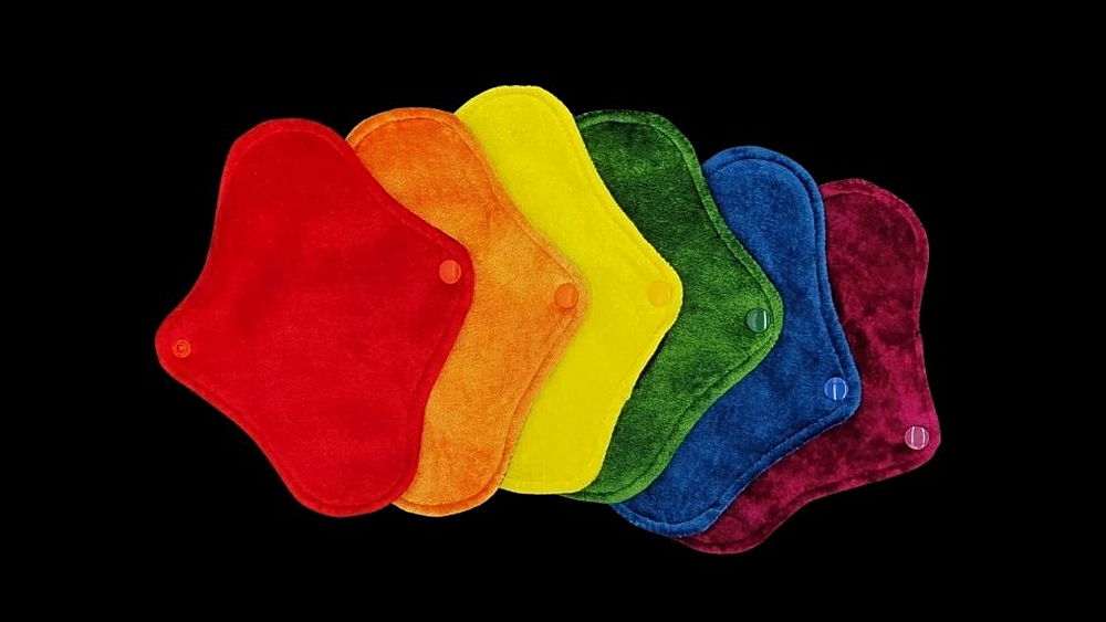 Rainbow Bamboo Velour Cloth Pad Light/Liner 6 colours available