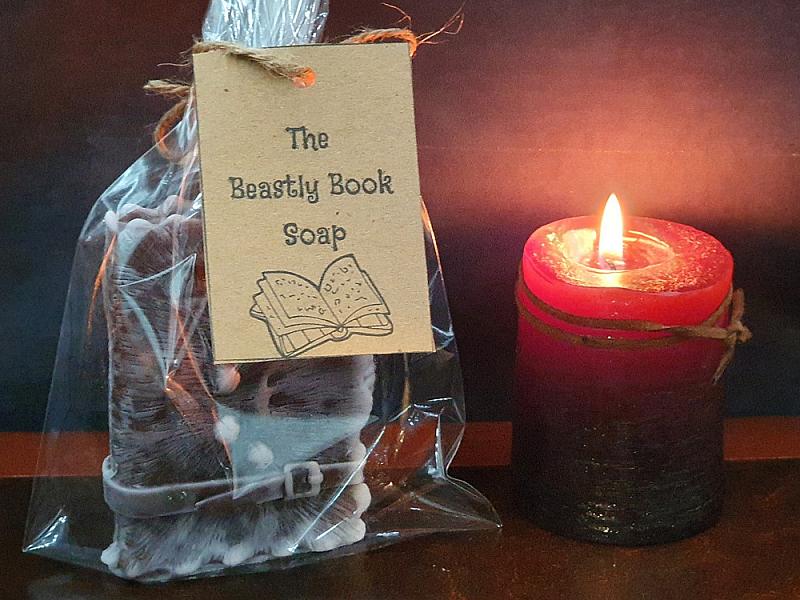 The Beastly Book Glycerin Soap, Hot chocolate fragrance, 85 Grams